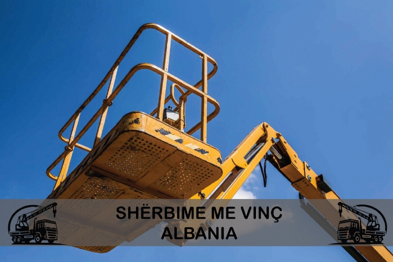 Sherbime me vinc me platforme, Sherbime me kamione me vinc me kosh per sherbime ne lartesi, Sherbime me vinc per transport ngritje ngarkesash, Sherbime me vinc me kosh per transport ulje ngarkesash